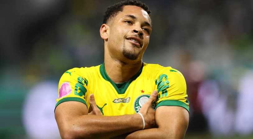 Vitor Roque, centroavante do Palmeiras