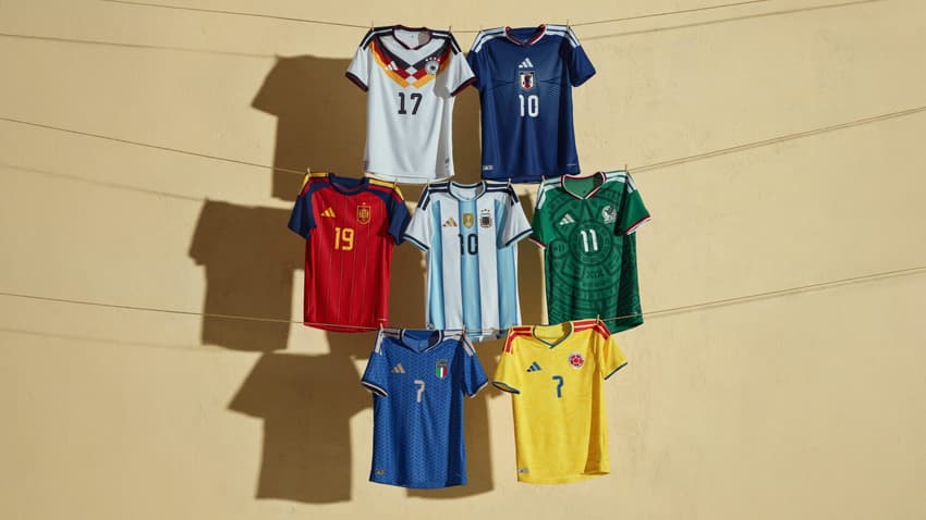Uniformes adidas seleções copa do mundo 2026