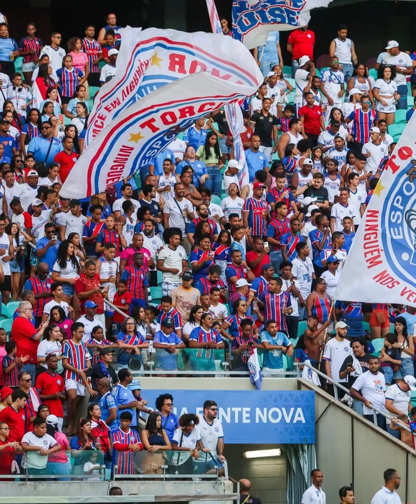 Torcida do Bahia comemora título na Fonte Nova. (Foto: Instagram: @leticiamartinsphoto/Divulgação)