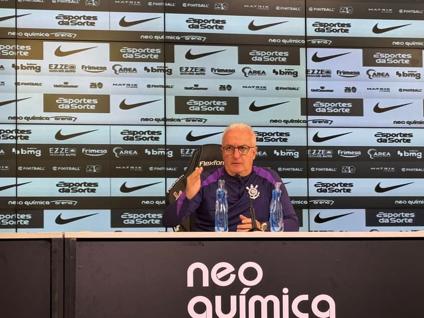Entrevista coletiva Dorival Jr. Neo Química Arena treinador Corinthians