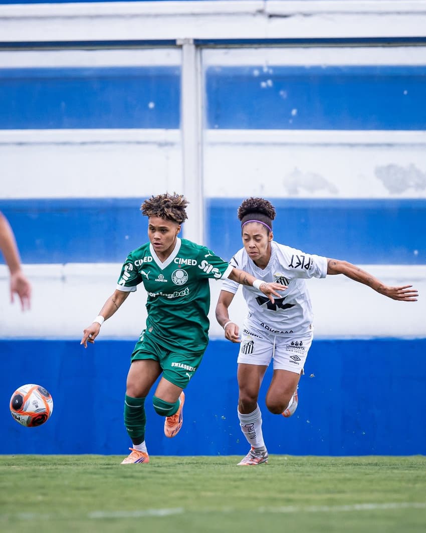 Palmeiras e Santos empataram pelo Paulistão Feminino. (Rafael Assunção/Ag.Paulistão)