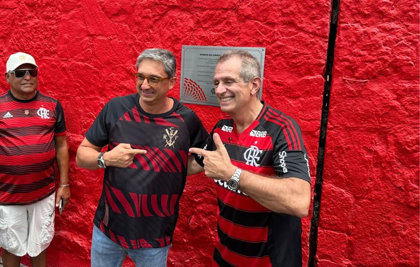 Bap e Willeman, presidente e vice do Flamengo (Foto: Lucas Bayer/Lance!)
