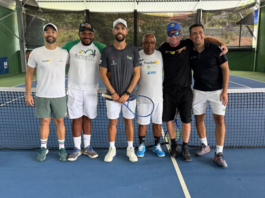 Guilherme Teixeira e Léo Butija durante uma das clínicas em Belo Horizonte (Arquivo pessoal)
