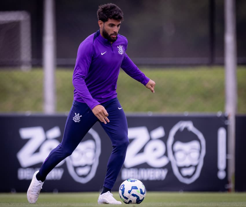 Yuri Alberto no treino do Timão (Foto: Rodrigo Coca/Agência Corinthians)