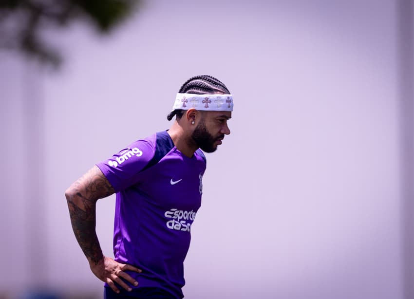 Memphis pode ser novidade no clássico contra o Corinthians )(Foto: Rodrigo Coca/Agência Corinthians)