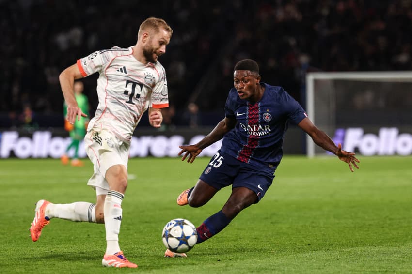 Pela Champions League, o Bayern de Munique venceu o PSG por 2 a 0 (Foto: FRANCK FIFE / AFP)