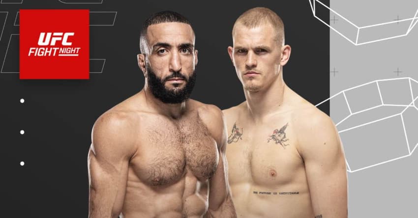 Belal Muhammad e Ian Garry se enfrentam no UFC Qatar (Foto: Divulgação/UFC)