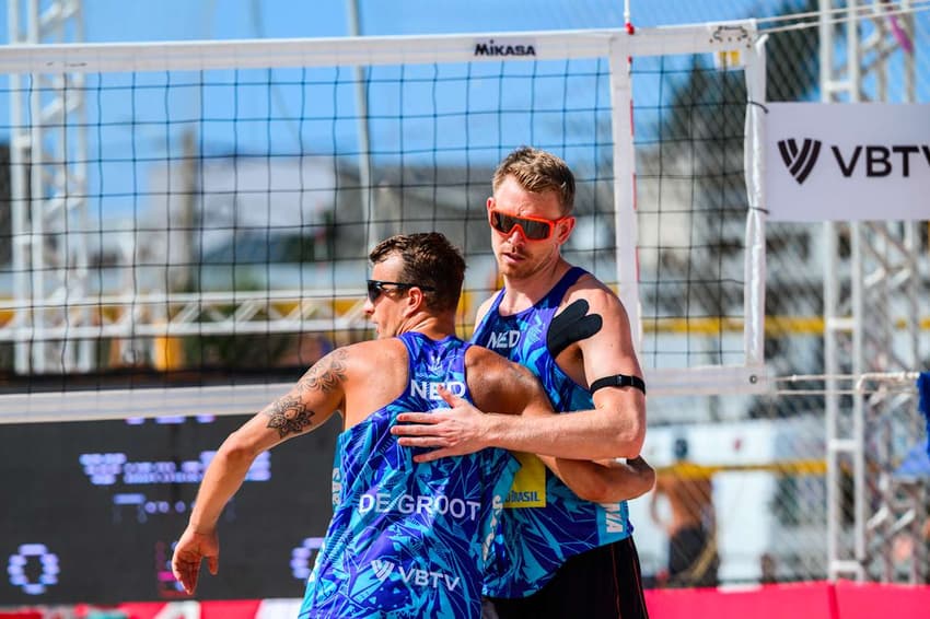 Boermans e De Groot em ação no Elite 16 (Foto: Volleyball World)