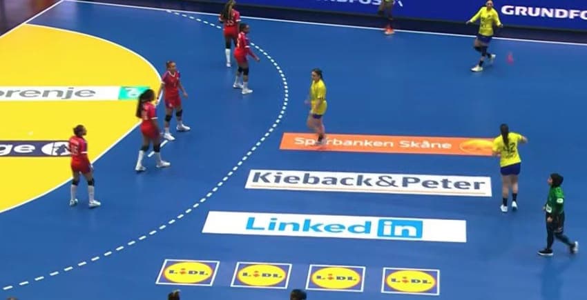 Partida do Mundial de Handebol entre Brasil e Cuba (Foto: Reprodução X)