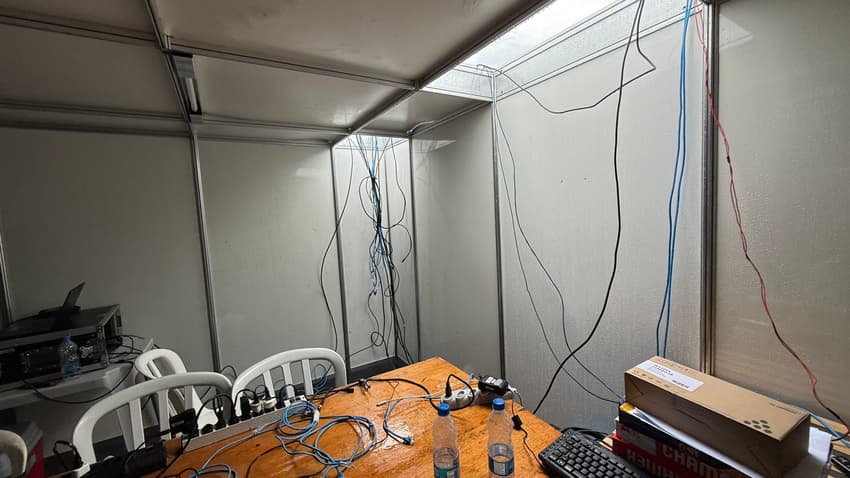 Estado da estrutura do Campeonato Brasileiro de Canoagem após as chuvas no Rio de Janeiro (Foto: Divulgação)