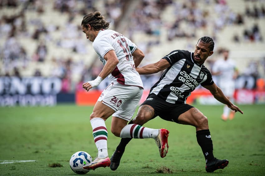 Canobbio em ação no jogo do Fluminense contra o Ceará