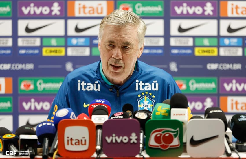 Carlo Ancelotti, técnico da Seleção Brasileira