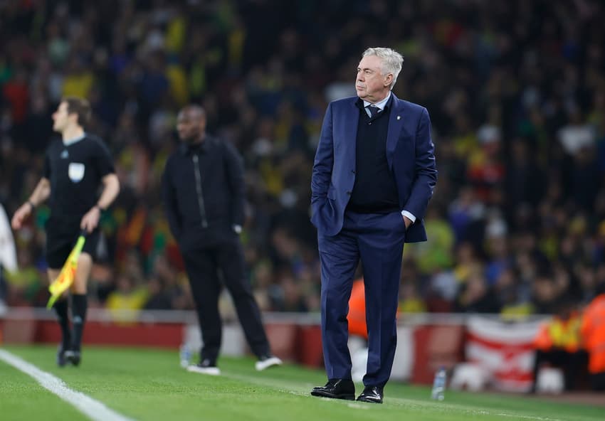 Carlo Ancelotti, técnico da Seleção Brasileira, durante Brasil x Senegal