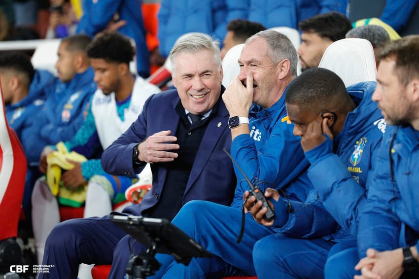 Carlo Ancelotti, técnico da Seleção Brasileira