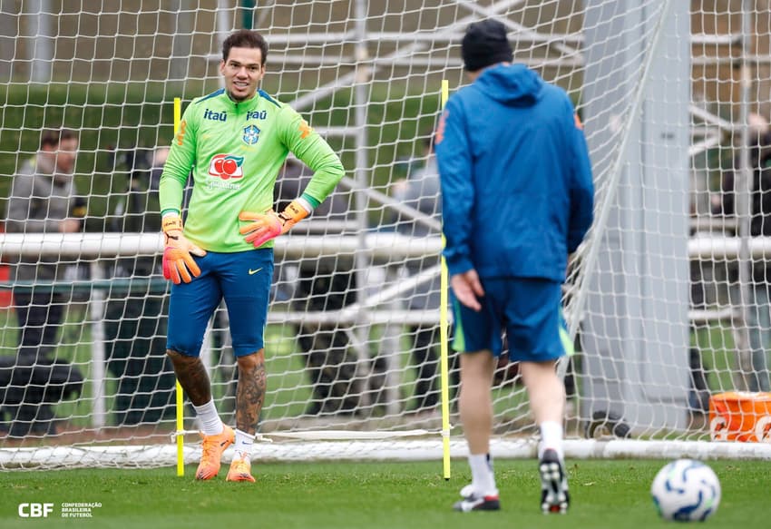 Ederson, goleiro da Seleção Brasileira