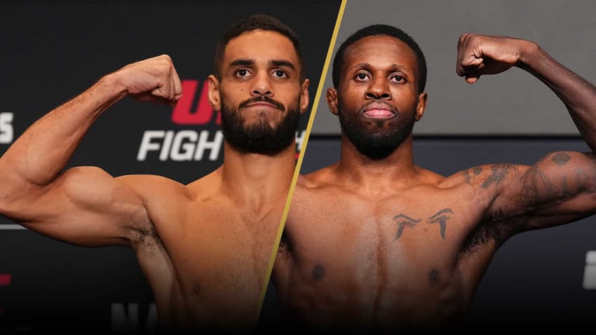 Gabriel Bonfim e Randy Brown no UFC Vegas (Foto: Reprodução/X/UFC)
