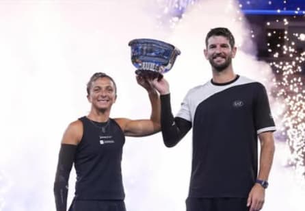 Os italianos Sara Errani e Andrea Vavassori foram campeões do US Open em 2025 (Reprodução)