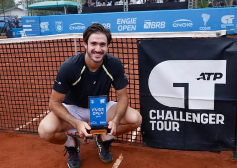 Gustavo Heide é campeão do Challenger de Florianópolis (Foto: Luiz Candido/Luz Press)