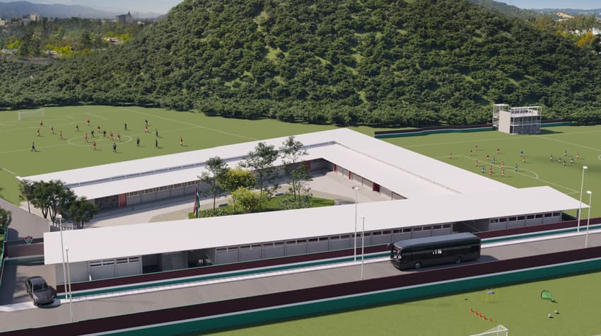 Imagens do projeto de Xerém, quartel general da base do Fluminense (Foto: Divulgação)