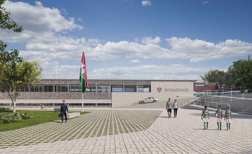 Imagens do projeto de Xerém, quartel general da base do Fluminense (Foto: Divulgação)