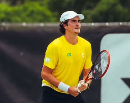 João Fonseca na pré-temporada na Yes Tennis (Divulgação)