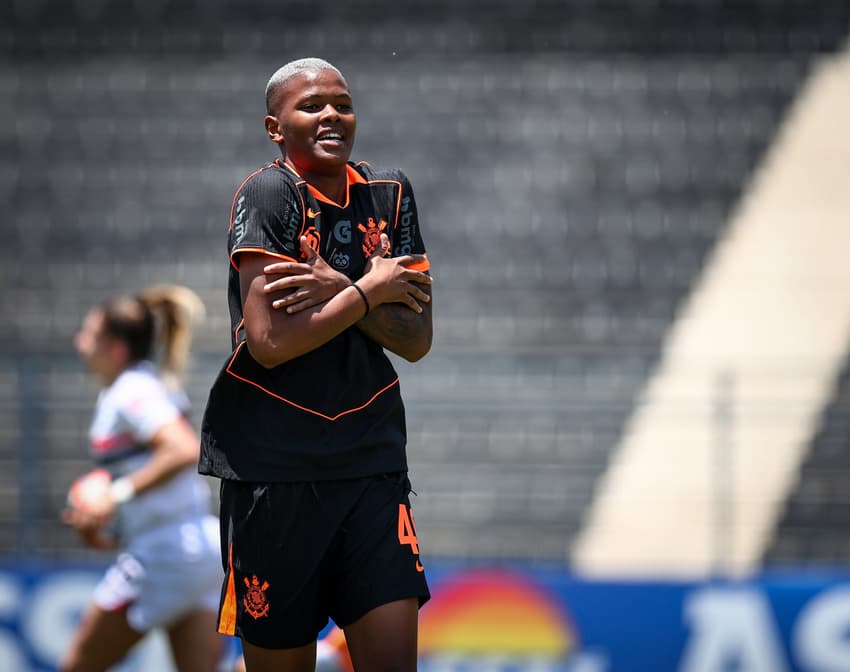 Partida entre Corinthians x São Paulo, realizado esta manhã no Parque São Jorge, jogo válido pelo Campeonato Paulista Feminino 2025. São Paulo - SP - Brasil - 01/11/2025. Foto: ©Rodrigo Gazzanel / Ag. Corinthians