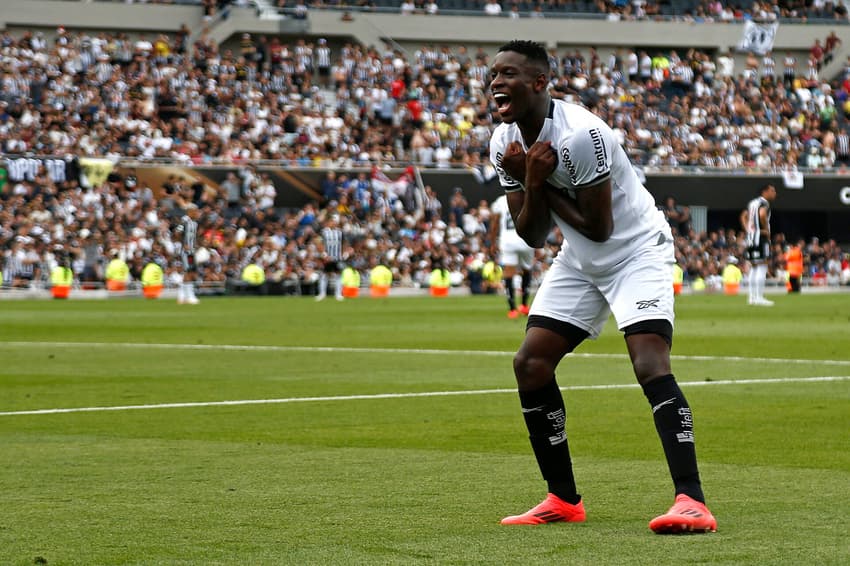 Luiz Henrique comemora gol pelo Botafogo