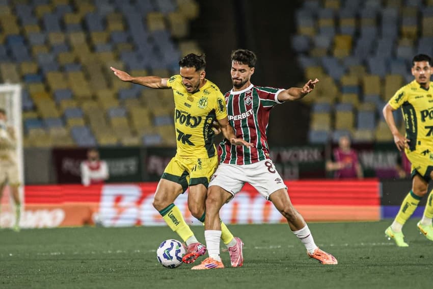 Martinelli em ação no jogo do Fluminense contra o Mirassol pelo Brasileirão