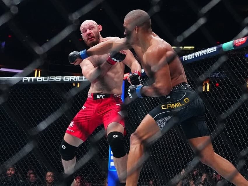 Matheus Camilo conquista primeira vitória no UFC 322 (Foto: Reprodução/Instagram/UFC Brasil)