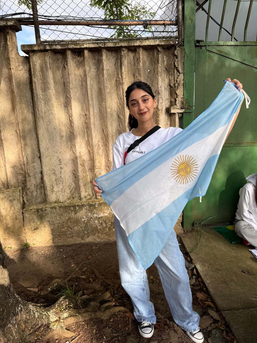 Nayla Rossi veio de Buenos Aires para o GP de Interlagos