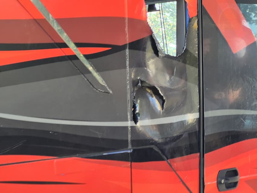 ônibus do fla confusão aerofla ao vivo