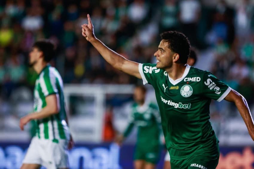 Palmeiras venceu o Juventude por 2 a 0 e retornou à liderança do Brasileirão (Foto: Luiz Erbes/ Agif/Gazeta Press)