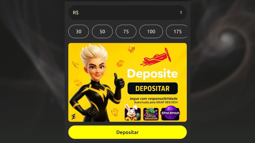 Captura de tela da plataforma de 1 real EnergiaBet