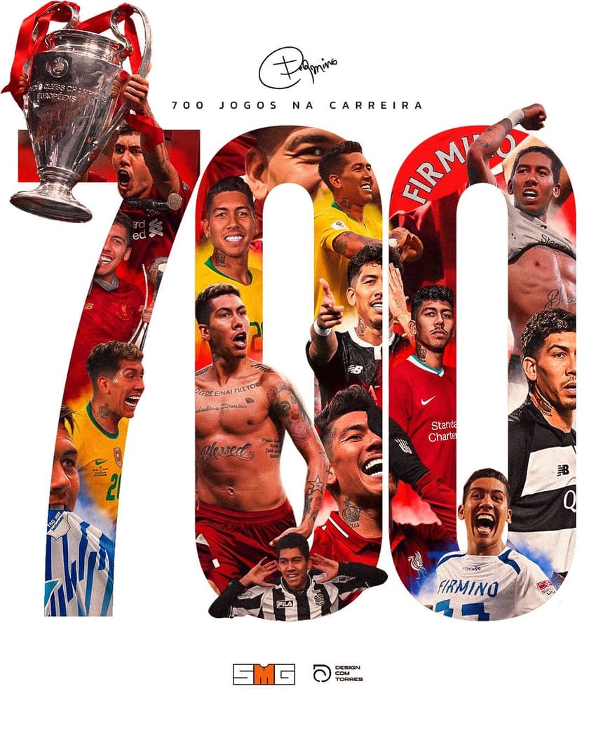 Roberto Firmino chegou à marca de 700 jogos como profissional (Foto: Divulgação/SMG)