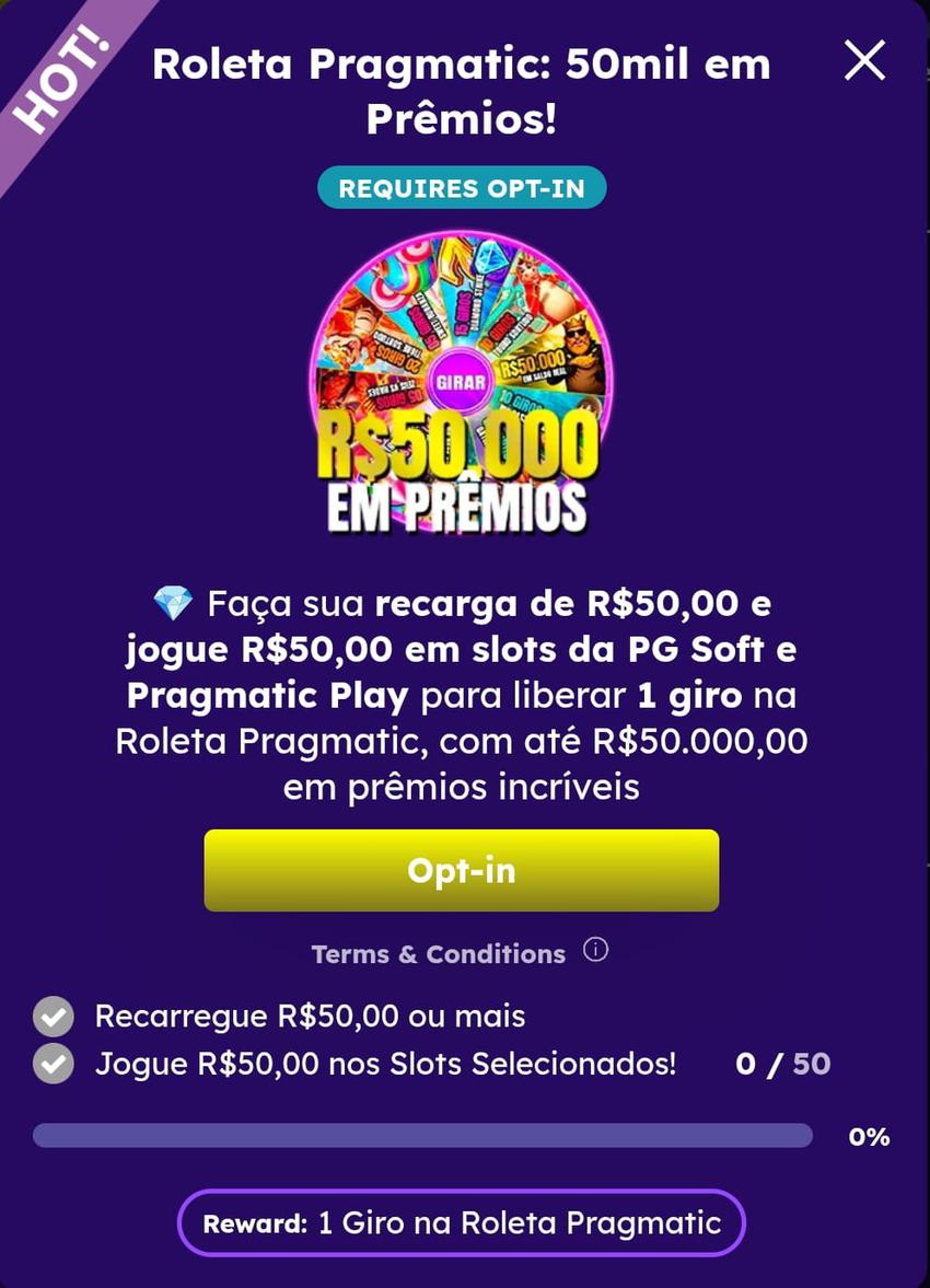 Captura de tela da Missão da Roleta Pragmatic na Multibet.