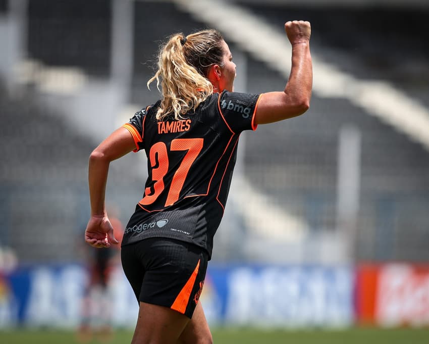 Partida entre Corinthians x São Paulo, realizado esta manhã no Parque São Jorge, jogo válido pelo Campeonato Paulista Feminino 2025. São Paulo - SP - Brasil - 01/11/2025. Foto: ©Rodrigo Gazzanel / Ag. Corinthians