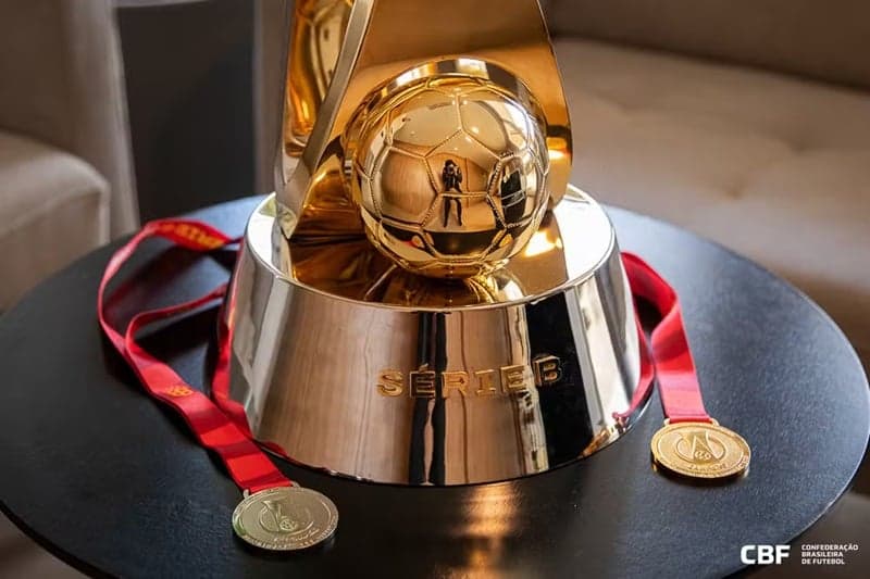 troféu taça medalha Série B 2025