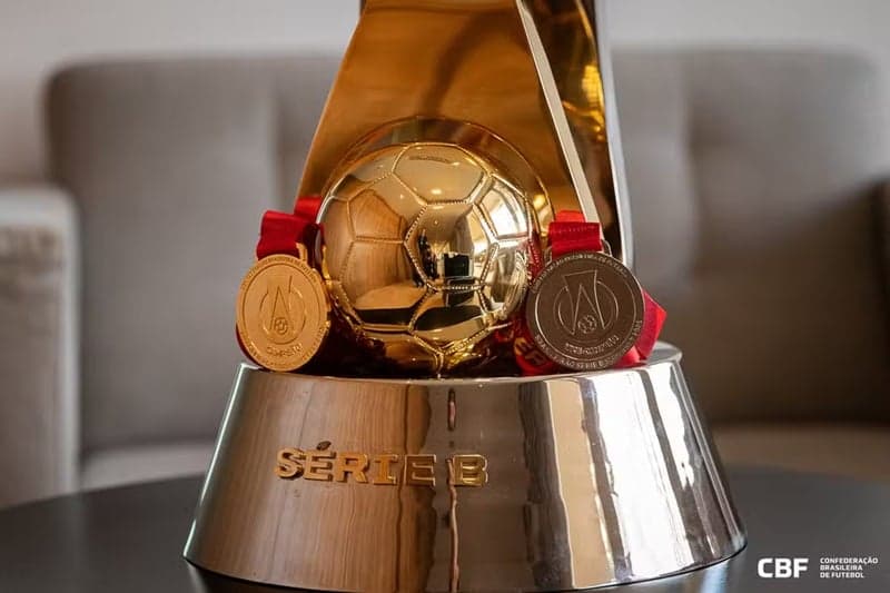 troféu taça medalha Série B 2025