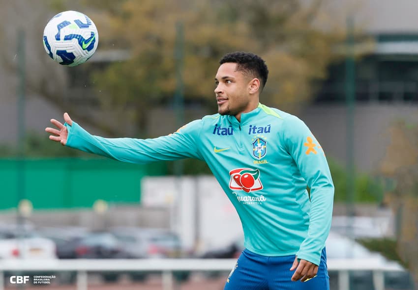 Vitor Roque, atacante do Palmeiras e da Seleção Brasileira