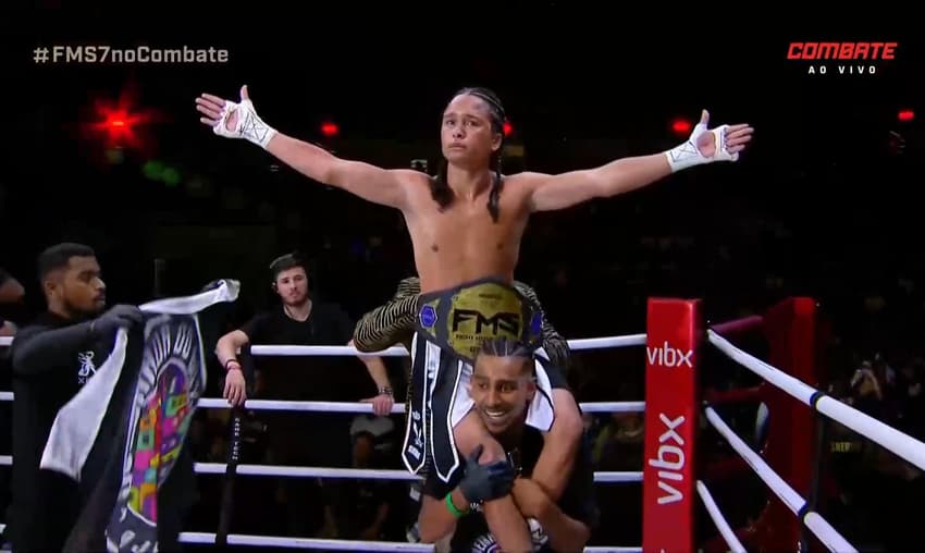 Xamuel ganha luta no Fight Music Show (Foto: Reprodução / X)