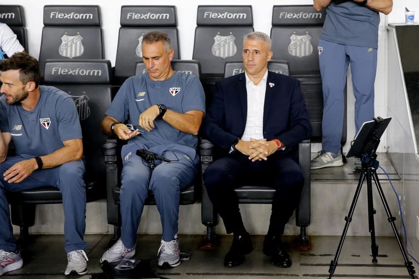 Hernán Crespo foi lúcido em coletiva de imprensa ( Foto: Luis Moura / WPP )