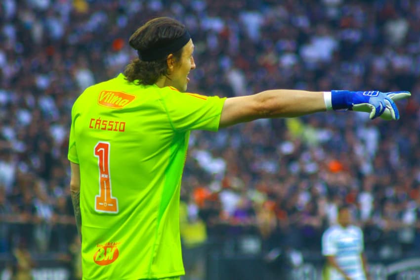 Cássio durante a semifinal da Copa do Brasil (Foto: Washington Pardal/Agencia Enquadrar/Gazeta Press) <br><br>