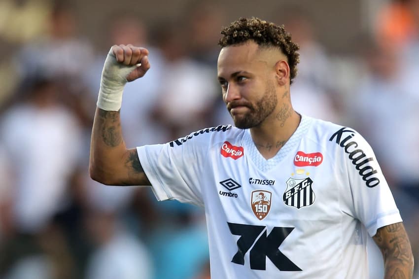 Neymar foi anunciado pelo Santos no dia 31 de janeiro de 2025. (Foto: Guilherme Dionizio/Código19/Gazeta Press)