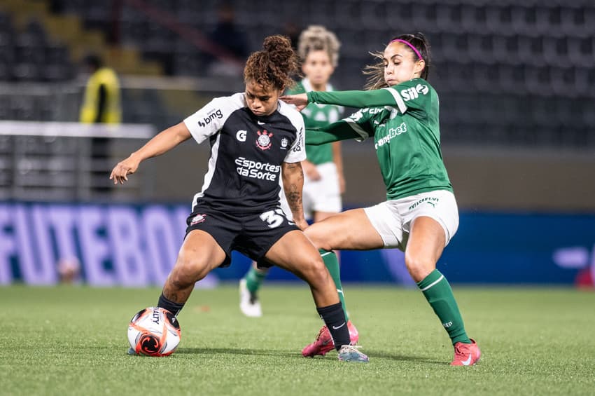 Corinthians e Palmeiras pelo Paulistão Feminino. (Foto: Fabio Menotti/Palmeiras/by Canon)