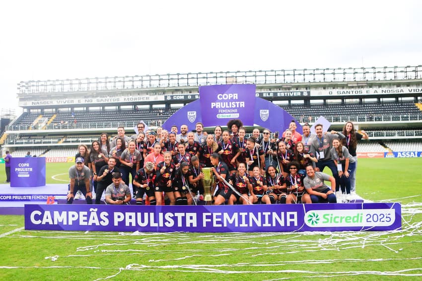 Red Bull Bragantino foi campeão da Copa Paulista 2025. (Foto: Fernando Roberto/Red Bull Bragantino)