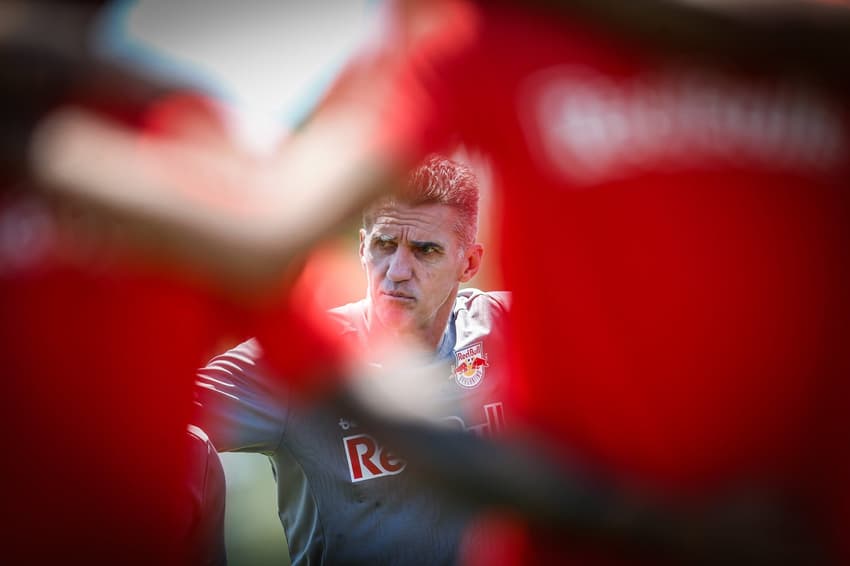 Vágner Mancini comanda treino do Bragantino (Foto: Ari Ferreira/Red Bull Bragantino)