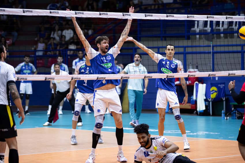 Sada Cruzeiro x Praia Clube Uberlândia (Foto: Agência i7/Sada Cruzeiro)