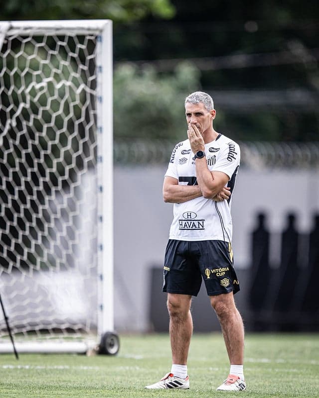 Vojvoda tem 17 jogos no comando do Santos. (Foto: Raul Baretta/ Santos FC)