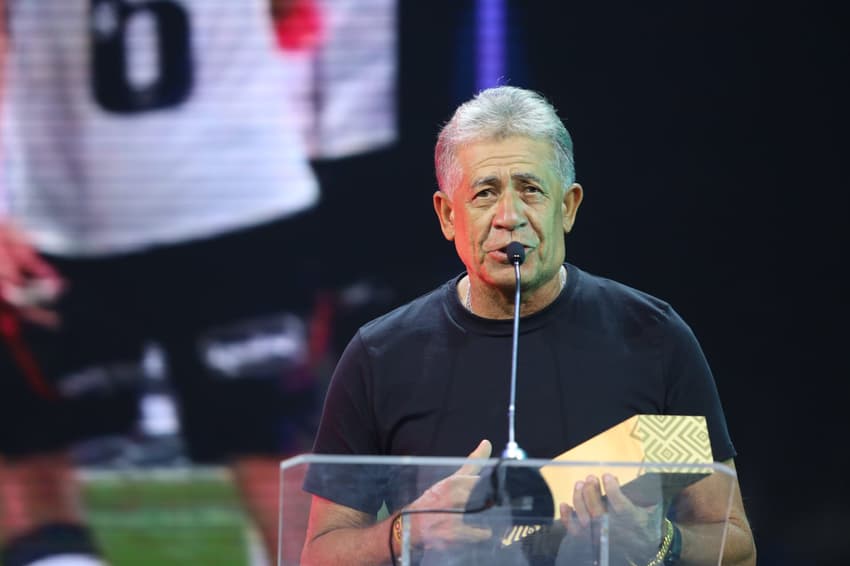 Nunes, ídolo do Flamengo, durante premiação do Brasileirão (Foto: Divulgação/CBF)