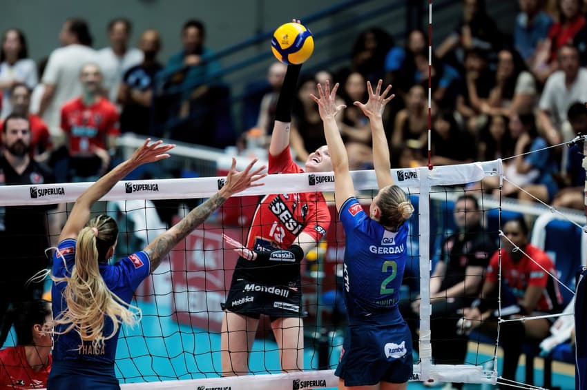 Minas vence Sesi Bauru na Superliga 25/26 (Foto: Hedgard Moraes/Minas Tênis Clube)